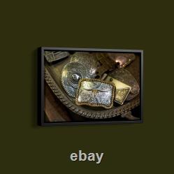 The Yellowstone Collection Cowboy Buckles Art Print on Paper or Canvas