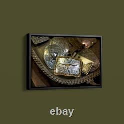 The Yellowstone Collection Cowboy Buckles Art Print on Paper or Canvas