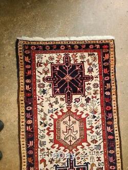 Tribal Runner Rug Oriental Handmade Farmhouse Carpet LARGE VINTAGE RUNNER