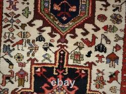 Tribal Runner Rug Oriental Handmade Farmhouse Carpet LARGE VINTAGE RUNNER