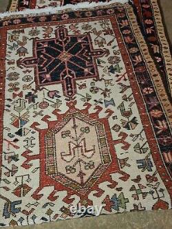 Tribal Runner Rug Oriental Handmade Farmhouse Carpet LARGE VINTAGE RUNNER