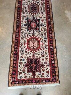 Tribal Runner Rug Oriental Handmade Farmhouse Carpet LARGE VINTAGE RUNNER