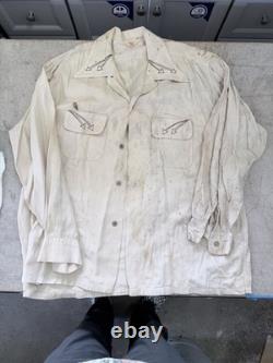 True Vintage 1960s Pilgrim Sportswear Western Point Stitching Loop Collar Shirt