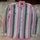 True Vintage Wrangler Brushpopper Striped Western Shirt Made USA Sz 16.5-36 Lrg