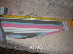 True Vintage Wrangler Brushpopper Striped Western Shirt Made USA Sz 16.5-36 Lrg