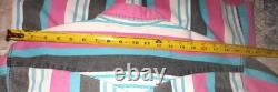 True Vintage Wrangler Brushpopper Striped Western Shirt Made USA Sz 16.5-36 Lrg