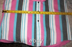 True Vintage Wrangler Brushpopper Striped Western Shirt Made USA Sz 16.5-36 Lrg