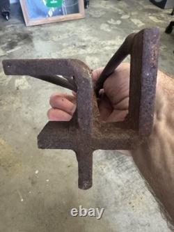 Two Antique Rancher Branding Iron Heavy 36 Symbol 4 & 1 1/2