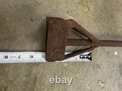 Two Antique Rancher Branding Iron Heavy 36 Symbol 4 & 1 1/2