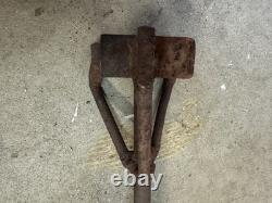 Two Antique Rancher Branding Iron Heavy 36 Symbol 4 & 1 1/2