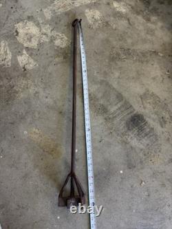 Two Antique Rancher Branding Iron Heavy 36 Symbol 4 & 1 1/2