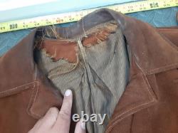 Unbranded VTG Size 44 Mens Heavyweight Western Fringe Jacket Large #S126