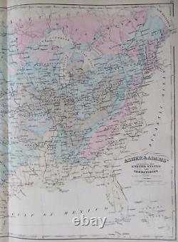 United States Geological & Infrastructure Western Territories 1872 large map