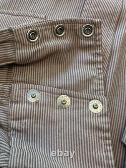 VINTAGE 1950's LEVI'S SHORTHORN WESTERN PEARL SNAP SHIRT LARGE KLIKIT RAU SNAPS