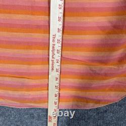 VINTAGE 60s Tem Tex Western Shirt Size Large Bullseye Stripe Pearl Snap Sawtooth