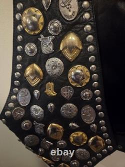 VTG 1980s Western Fashions of California Cowboy Vest M/L See Pics