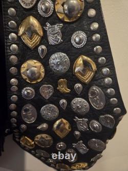 VTG 1980s Western Fashions of California Cowboy Vest M/L See Pics