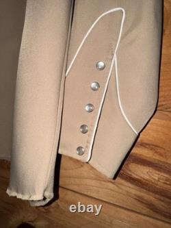 VTG 50/60's H Bar C California Ranchwear Tan Rayon Chain Stitch Western Shirt L