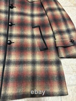 VTG 60s Pendleton Mens Heavy Wool Quilt Insulated Western Shearling Jacket Large