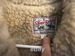VTG 70's LEE Storm Rider Jacket Coat Size 42 R Sherpa Lined Western Style USA
