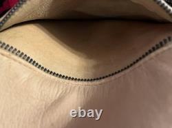 VTG 70s Deerskin Leather Fringe Jacket Western Belted Rockabilly Tan Beige M/L