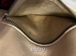 VTG 70s Deerskin Leather Fringe Jacket Western Belted Rockabilly Tan Beige M/L