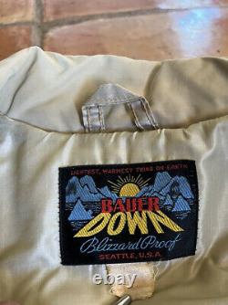 VTG 70s EDDIE BAUER BLIZZARD PROOF Down Puffer Coat Jacket USA EUC Talon Zipper