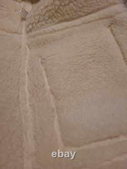 VTG 70s JCPENNEY Men's Shearling Sheepskin Leather Coat Sz 42 Rancher Western