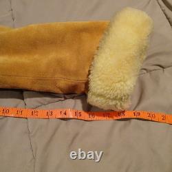 VTG 70s Lakeland Sheepskin Shearling Rancher Coat Mens 44 Large Western Marlboro