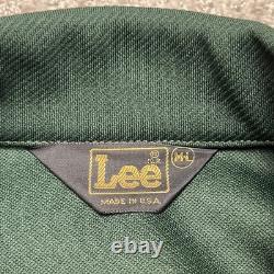 VTG 70s Lee Leisure Suit Set Mens M/L 32x35 Double Knit Pearl Snap Western Flare