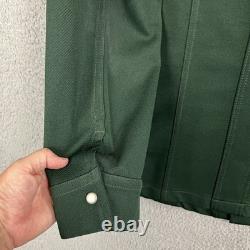 VTG 70s Lee Leisure Suit Set Mens M/L 32x35 Double Knit Pearl Snap Western Flare