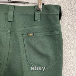 VTG 70s Lee Leisure Suit Set Mens M/L 32x35 Double Knit Pearl Snap Western Flare