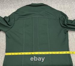 VTG 70s Lee Leisure Suit Set Mens M/L 32x35 Double Knit Pearl Snap Western Flare