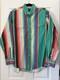 VTG 80's-90's Large Wrangler Brush Popper Button Up Western Shirt serape stripe