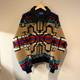 VTG 80s Pendleton High Grade Western Wear Wool Aztec Navajo Zip Up Jacket Size L