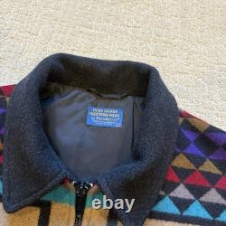 VTG 80s Pendleton High Grade Western Wear Wool Aztec Navajo Zip Up Jacket Size L