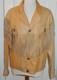 VTG 80s WESTERN TAN LEATHER FRINGE INDIAN HEAD NICKEL BUTTONS CONCHOS JACKETL