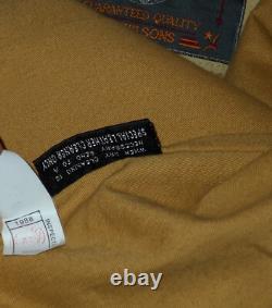 VTG 80s WESTERN TAN LEATHER FRINGE INDIAN HEAD NICKEL BUTTONS CONCHOS JACKETL