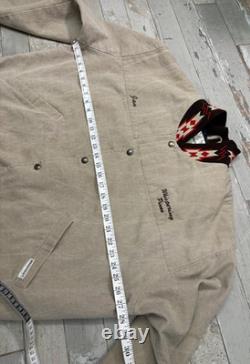 VTG Brassada Western Bomber Jacket Whispering Pines Charolais Cattle Logo XL USA