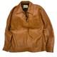 VTG Deerskin Western Leather Fringed Cowboy Jacket Custom Coat Co. Mens XL Brown