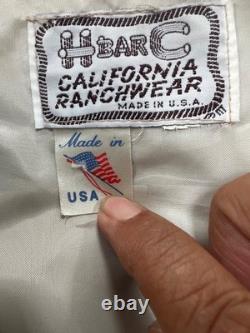 VTG H Bar C California Ranchwear Western Jacket Men's L USA Made