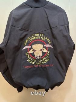 VTG Houston Livestock Show Rodeo Corral Club At Large Committee Jacket Dana SzXL
