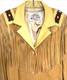 VTG LARIAT XL Western Native American Beaded Fringe Leather Jacket USA Stunnng