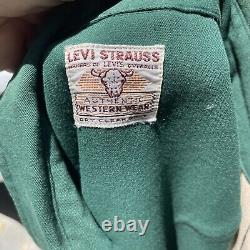 VTG Levis 1940's Western Rodeo Cowboy Snap Up Shirt Gabardine