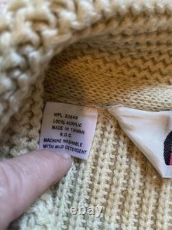 VTG Miller Outer Wear Bucking Bronco Western Cowboy Horse Cardigan Sweater XL