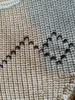 VTG Miller Outer Wear Bucking Bronco Western Cowboy Horse Cardigan Sweater XL