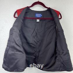 VTG Pendleton High Grade Western Southwestern Native American Vest Black Red 42