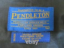 VTG Pendleton High Grade Western Southwestern Native American Vest Made USA L