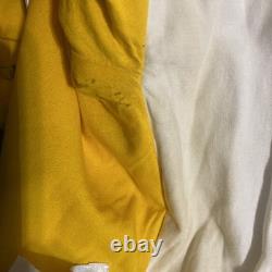 VTG Robin Brown Alpine TX Wearable Art Southwestern Trench Coat Large Long Horn