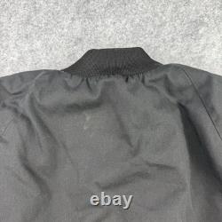 VTG Saddlebrook Western Wear Black Blanket Lined Bomber Jacket Size L USA Made